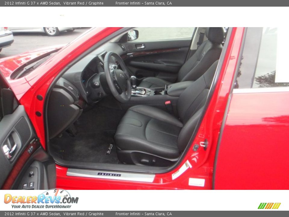 2012 Infiniti G 37 x AWD Sedan Vibrant Red / Graphite Photo #9