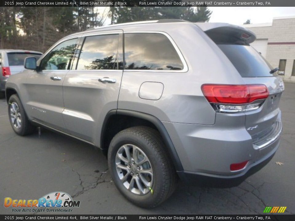 2015 Jeep Grand Cherokee Limited 4x4 Billet Silver Metallic / Black Photo #3