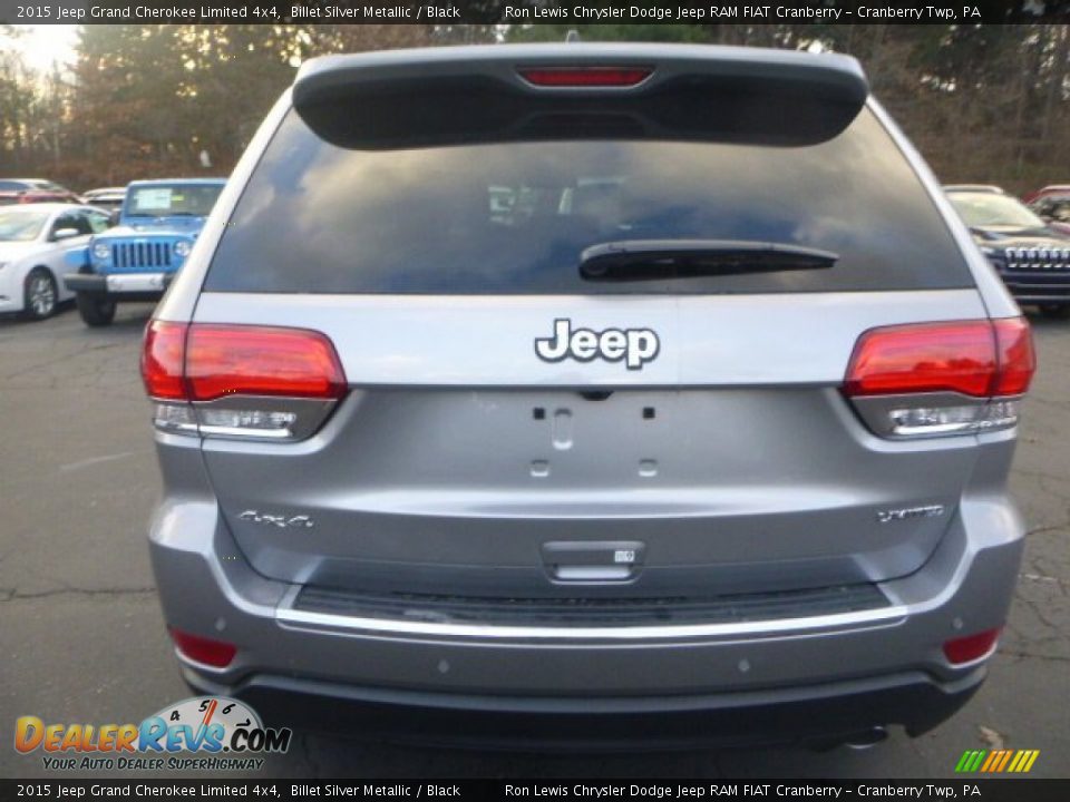 2015 Jeep Grand Cherokee Limited 4x4 Billet Silver Metallic / Black Photo #4