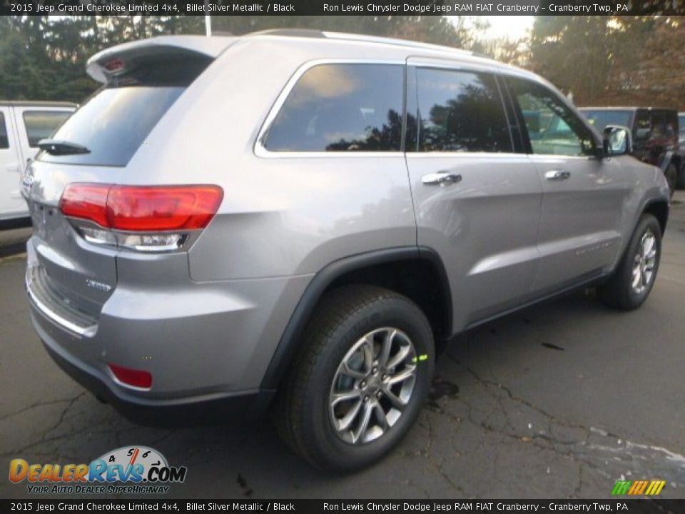 2015 Jeep Grand Cherokee Limited 4x4 Billet Silver Metallic / Black Photo #5
