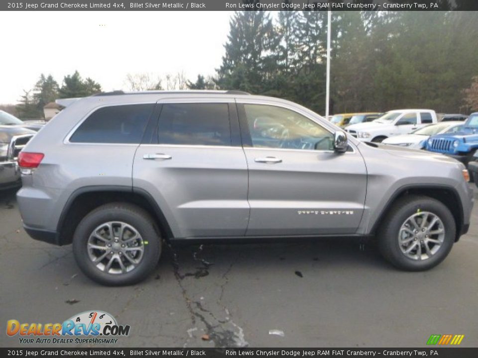 2015 Jeep Grand Cherokee Limited 4x4 Billet Silver Metallic / Black Photo #6