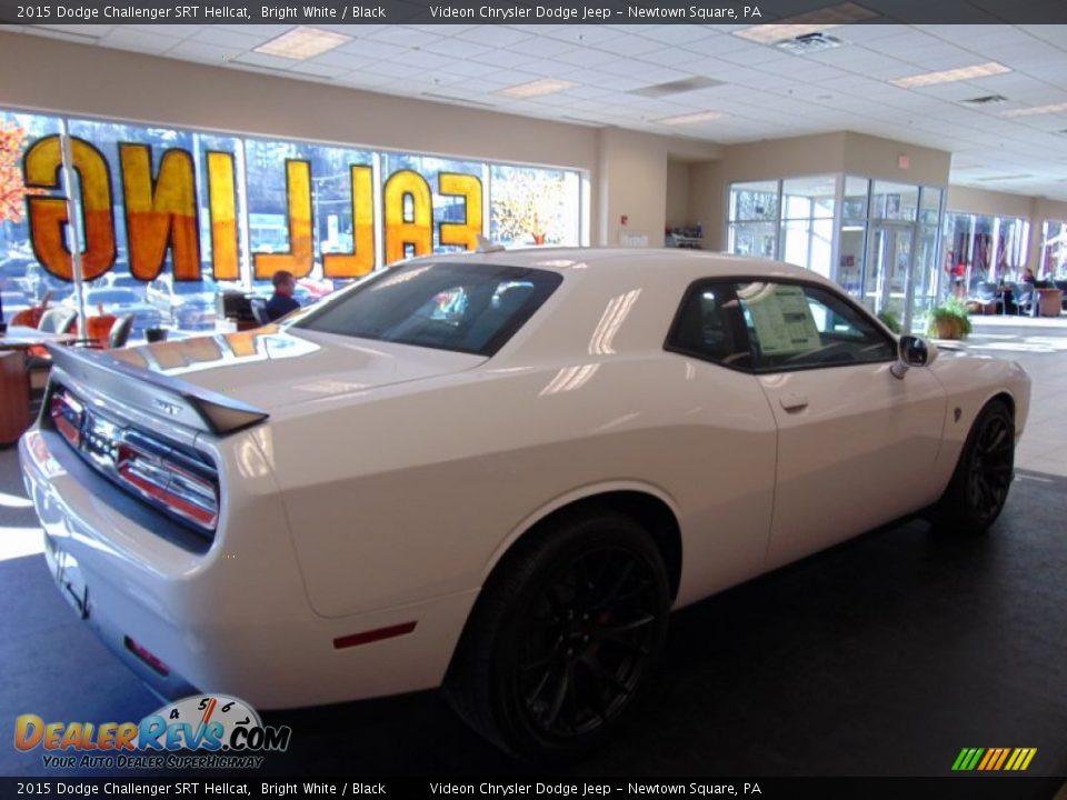 2015 Dodge Challenger SRT Hellcat Bright White / Black Photo #4
