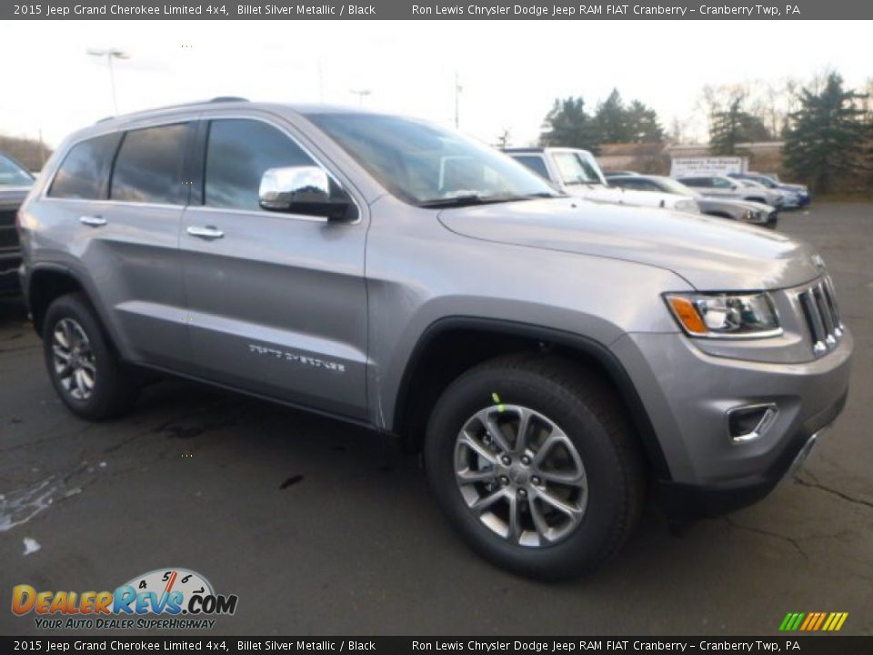 2015 Jeep Grand Cherokee Limited 4x4 Billet Silver Metallic / Black Photo #7