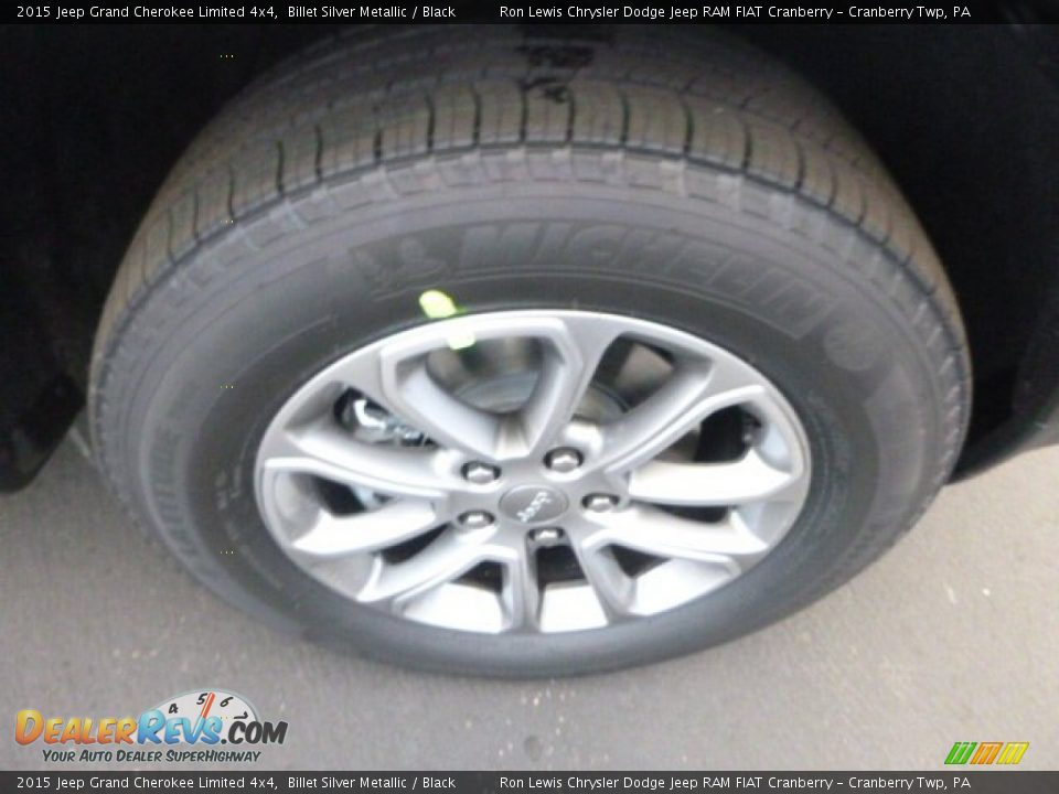 2015 Jeep Grand Cherokee Limited 4x4 Billet Silver Metallic / Black Photo #9