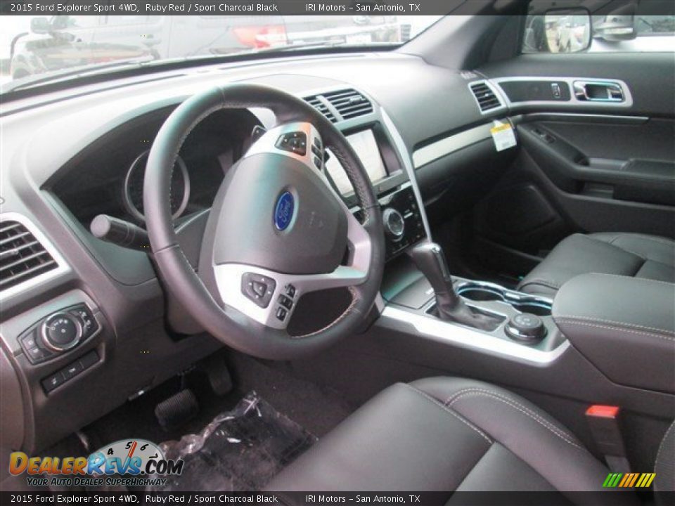 2015 Ford Explorer Sport 4WD Ruby Red / Sport Charcoal Black Photo #9