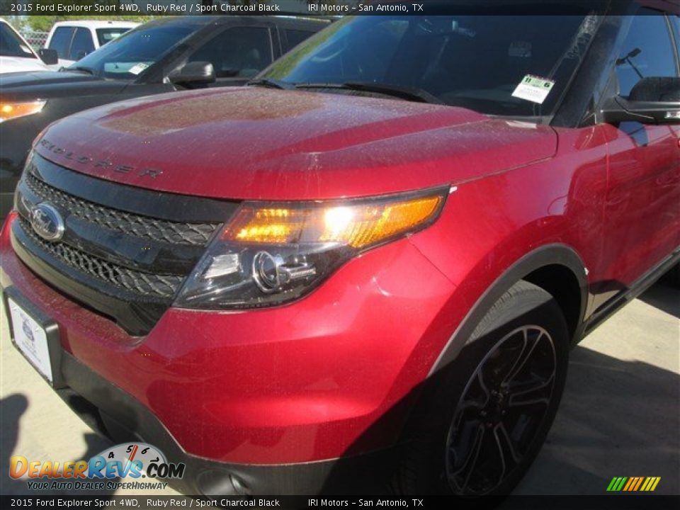 2015 Ford Explorer Sport 4WD Ruby Red / Sport Charcoal Black Photo #23