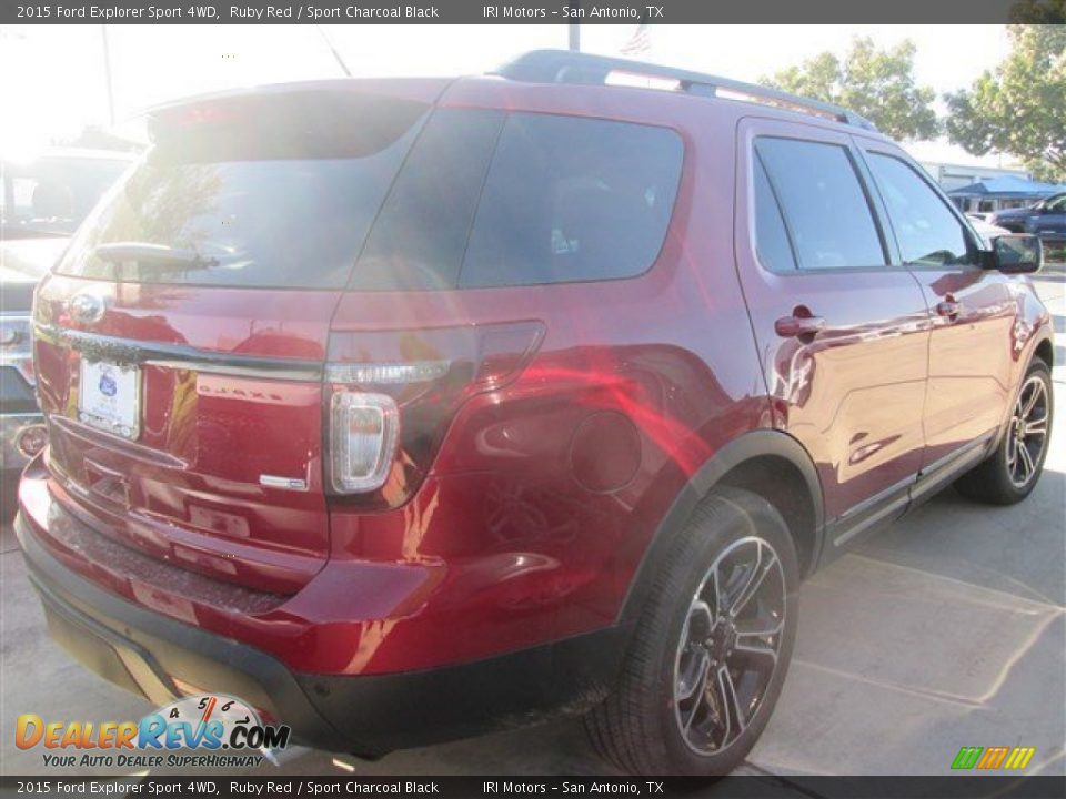 2015 Ford Explorer Sport 4WD Ruby Red / Sport Charcoal Black Photo #26