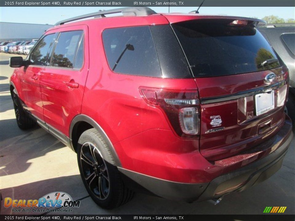 2015 Ford Explorer Sport 4WD Ruby Red / Sport Charcoal Black Photo #27