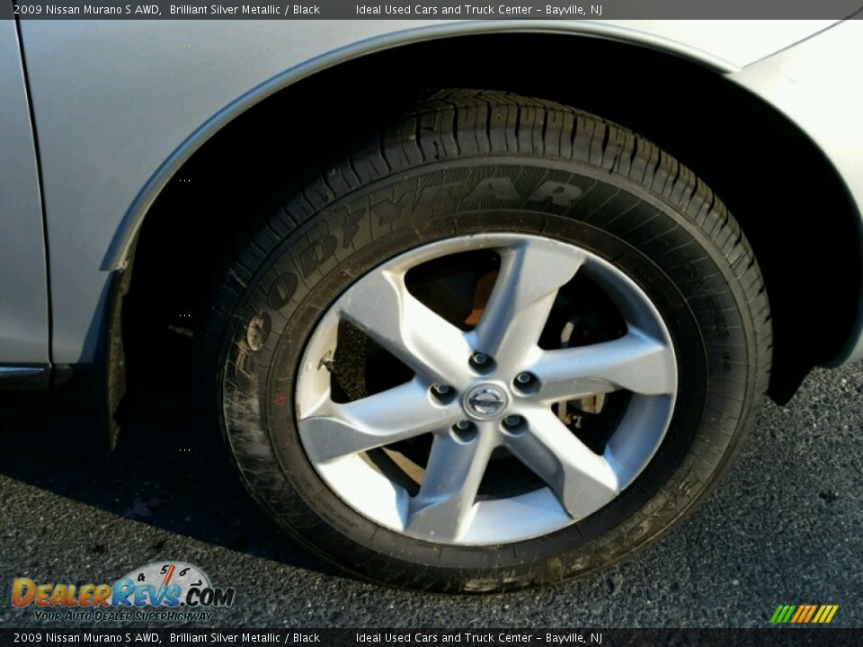 2009 Nissan Murano S AWD Brilliant Silver Metallic / Black Photo #6