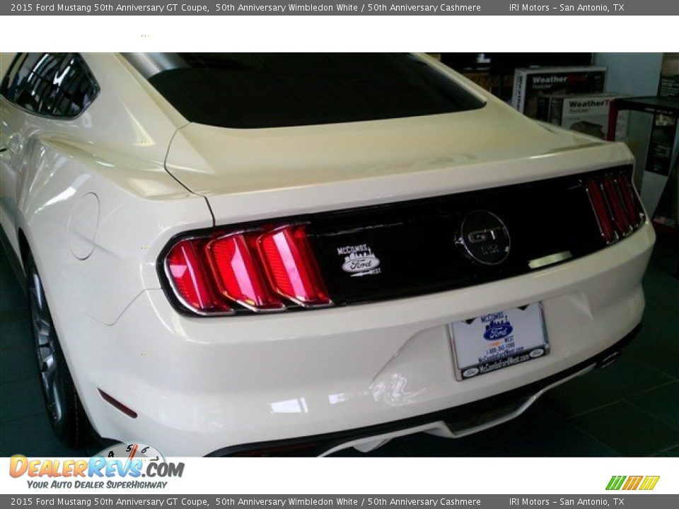 2015 Ford Mustang 50th Anniversary GT Coupe 50th Anniversary Wimbledon White / 50th Anniversary Cashmere Photo #4