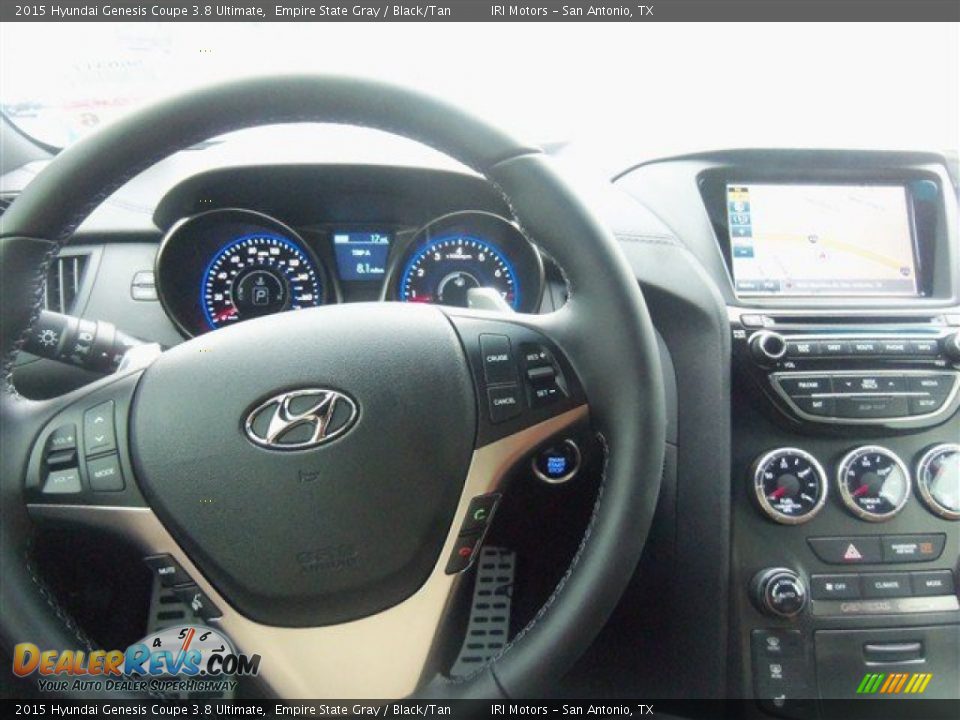 2015 Hyundai Genesis Coupe 3.8 Ultimate Steering Wheel Photo #7