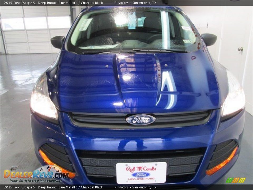 2015 Ford Escape S Deep Impact Blue Metallic / Charcoal Black Photo #2