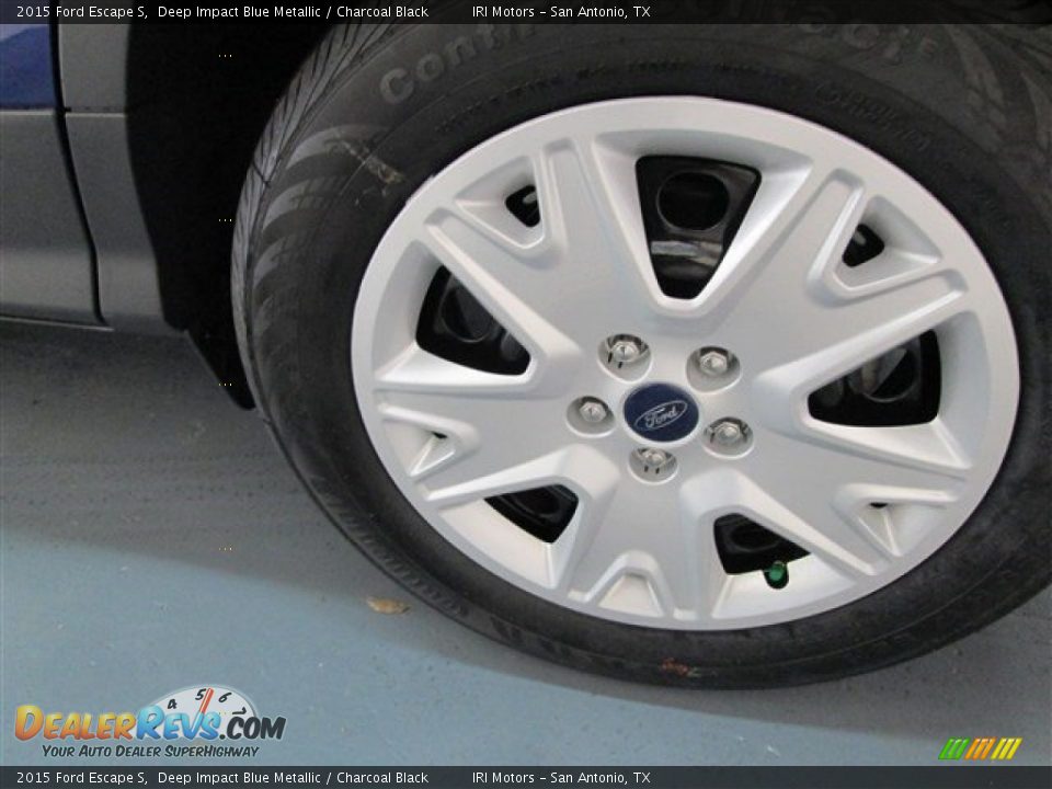2015 Ford Escape S Deep Impact Blue Metallic / Charcoal Black Photo #4