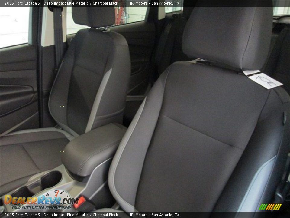 2015 Ford Escape S Deep Impact Blue Metallic / Charcoal Black Photo #8