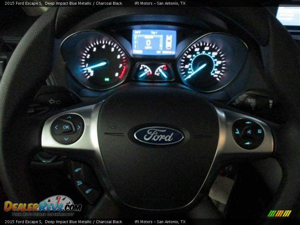 2015 Ford Escape S Deep Impact Blue Metallic / Charcoal Black Photo #16