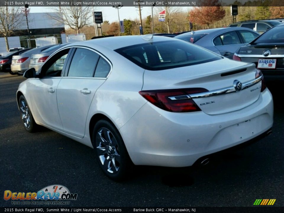 2015 Buick Regal FWD Summit White / Light Neutral/Cocoa Accents Photo #4