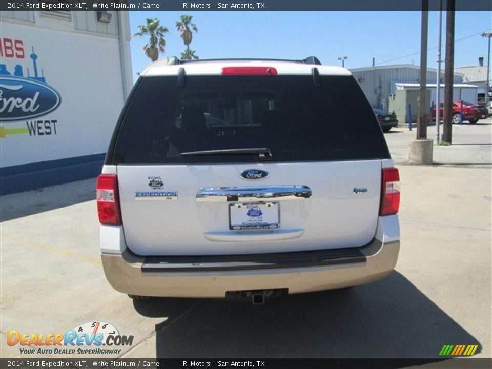 2014 Ford Expedition XLT White Platinum / Camel Photo #5