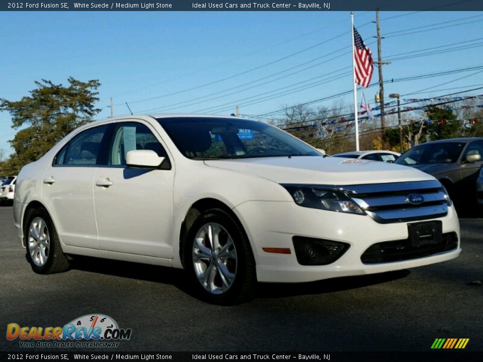 2012 Ford Fusion SE White Suede / Medium Light Stone Photo #5