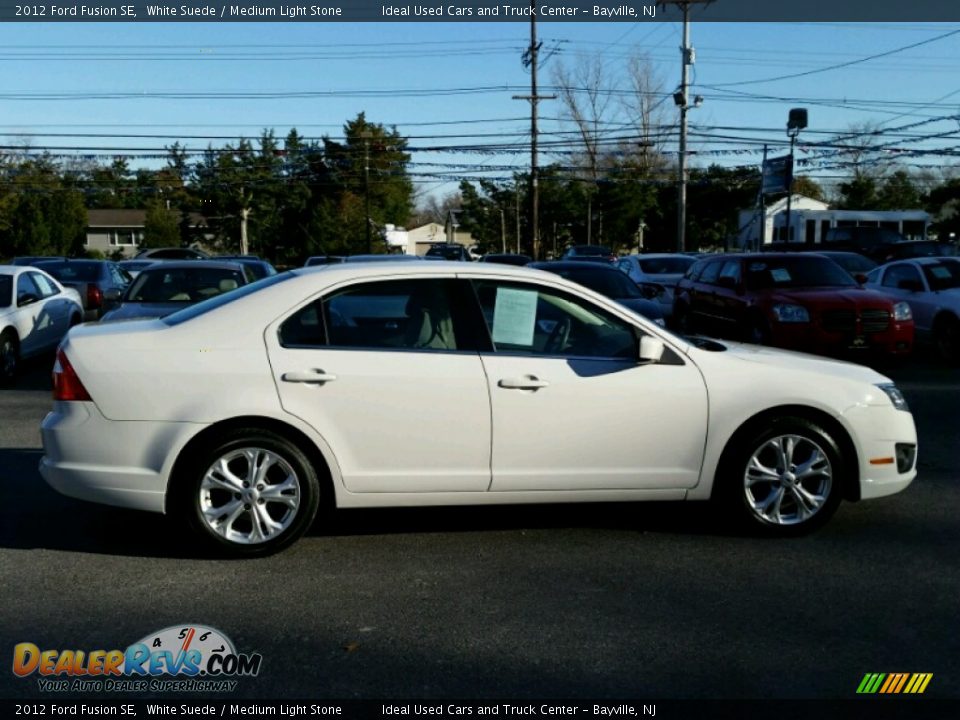 2012 Ford Fusion SE White Suede / Medium Light Stone Photo #8