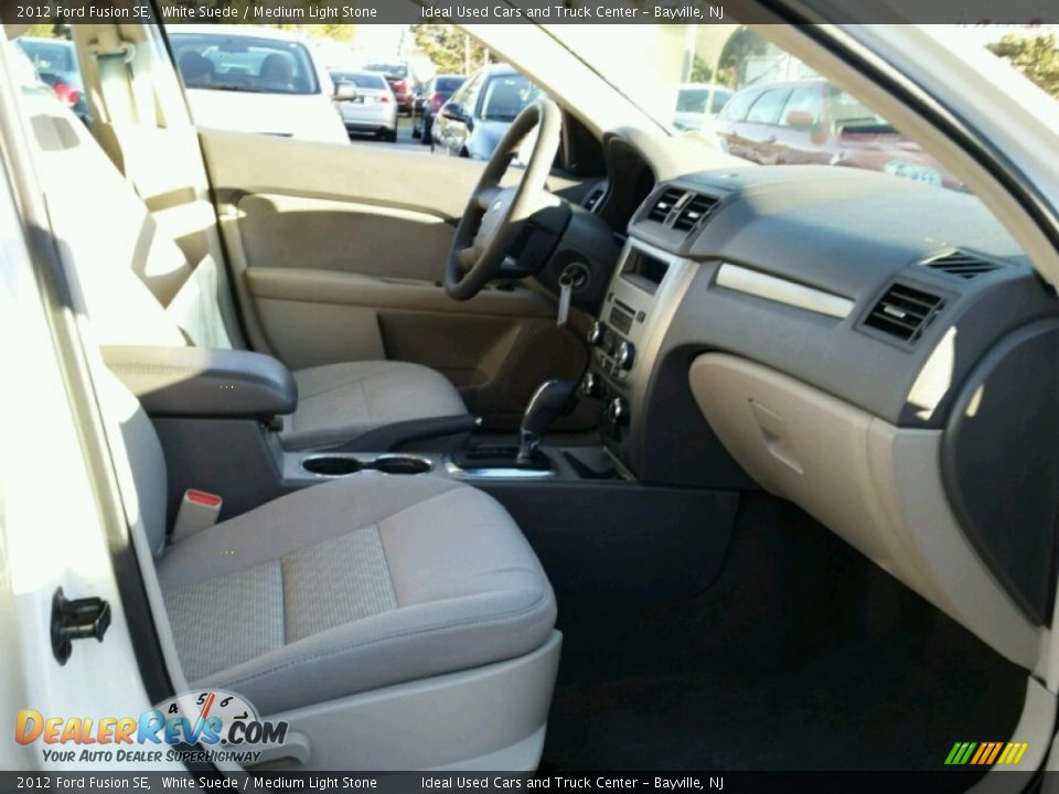2012 Ford Fusion SE White Suede / Medium Light Stone Photo #11