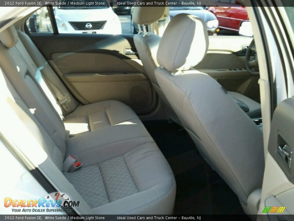 2012 Ford Fusion SE White Suede / Medium Light Stone Photo #13