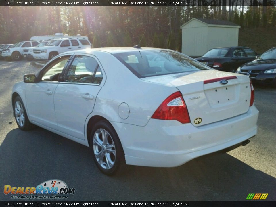 2012 Ford Fusion SE White Suede / Medium Light Stone Photo #16