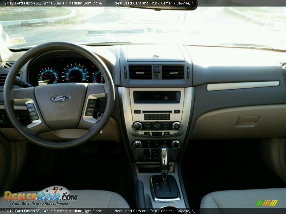 2012 Ford Fusion SE White Suede / Medium Light Stone Photo #21