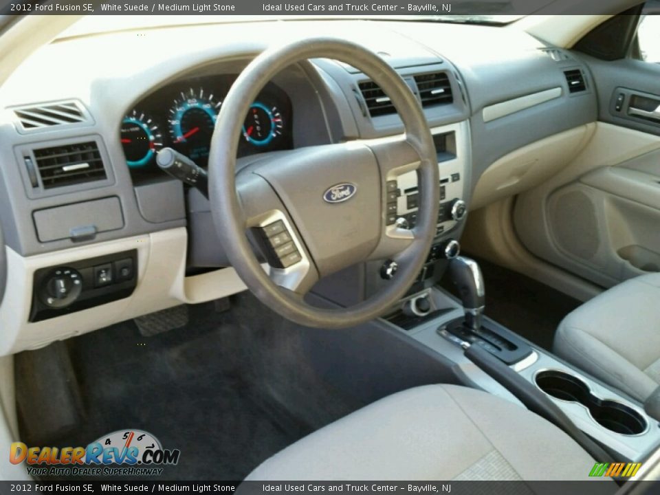 2012 Ford Fusion SE White Suede / Medium Light Stone Photo #22