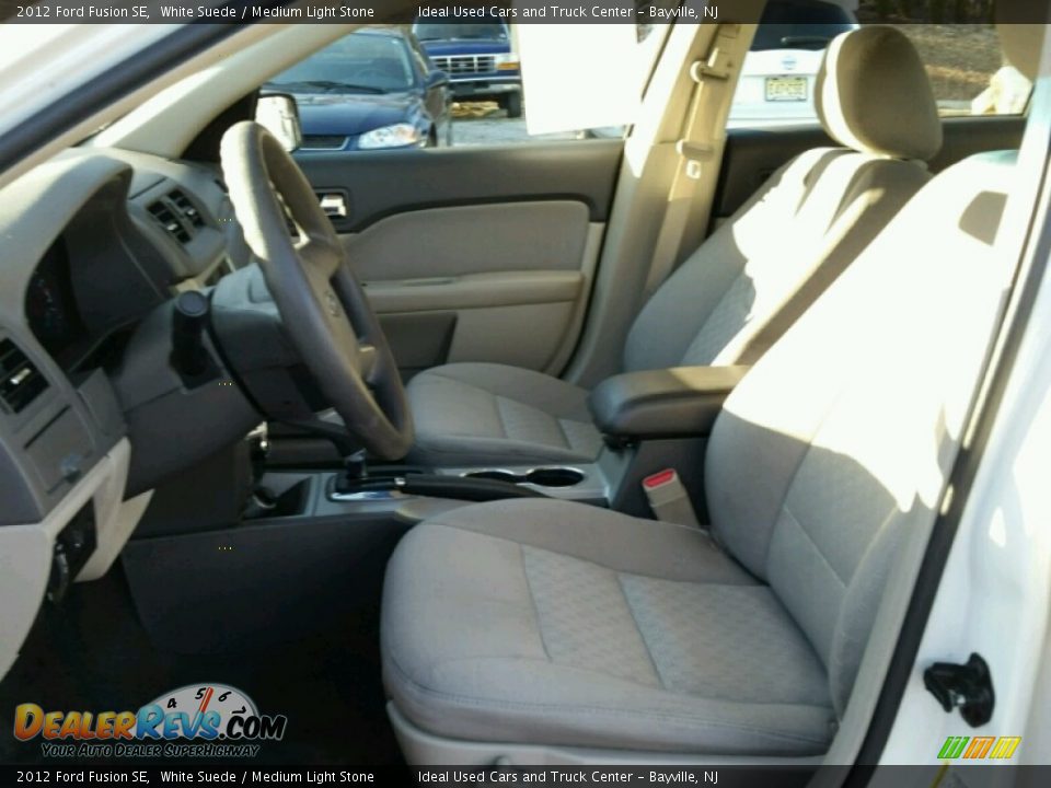 2012 Ford Fusion SE White Suede / Medium Light Stone Photo #24