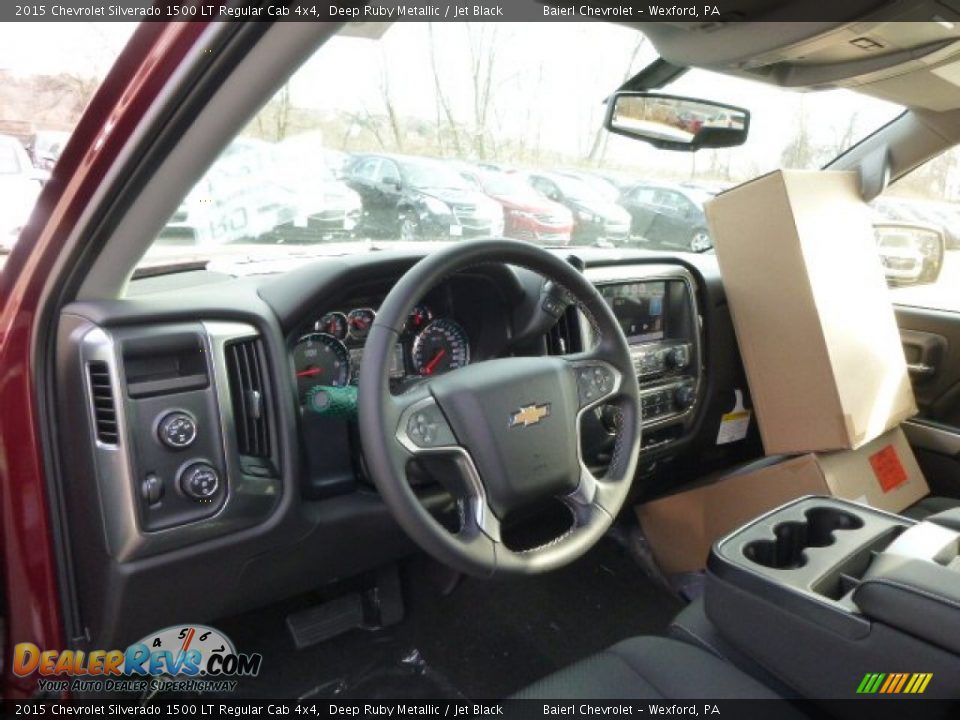 2015 Chevrolet Silverado 1500 LT Regular Cab 4x4 Deep Ruby Metallic / Jet Black Photo #11