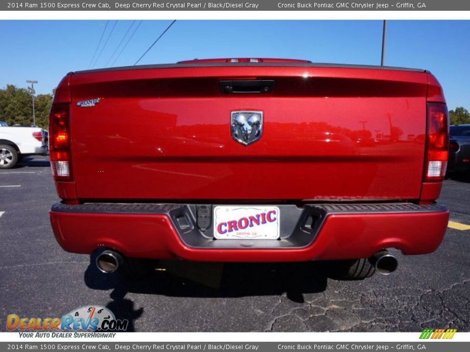 2014 Ram 1500 Express Crew Cab Deep Cherry Red Crystal Pearl / Black/Diesel Gray Photo #6