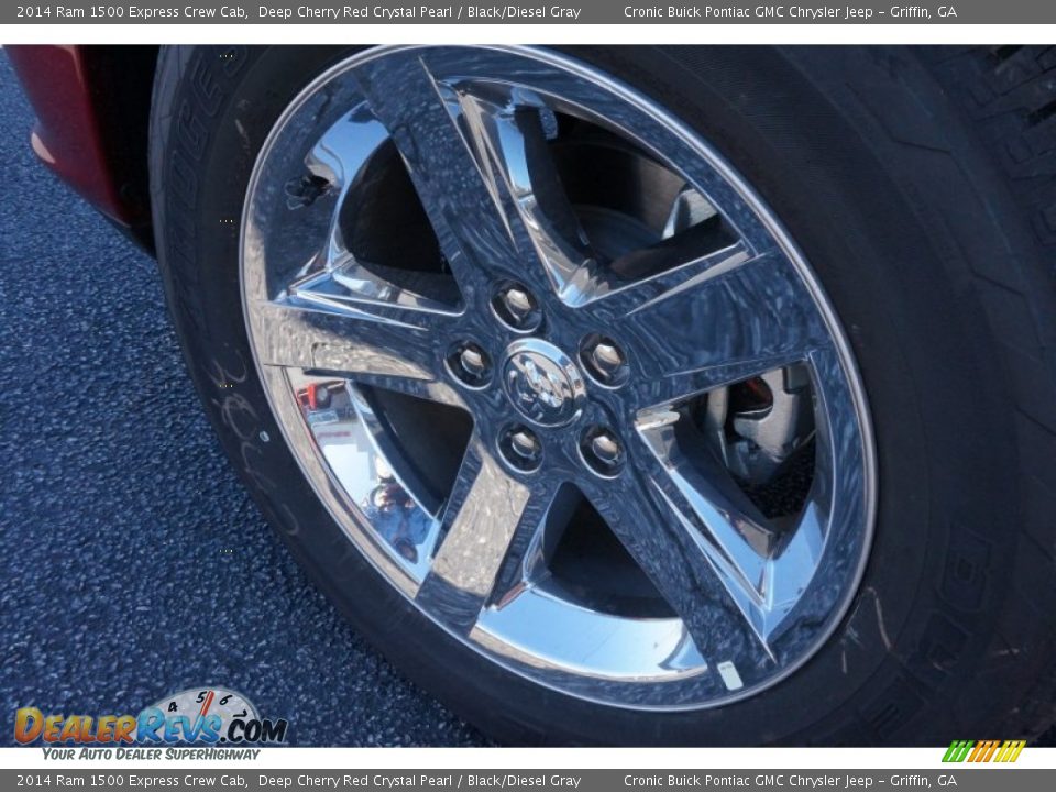 2014 Ram 1500 Express Crew Cab Deep Cherry Red Crystal Pearl / Black/Diesel Gray Photo #12