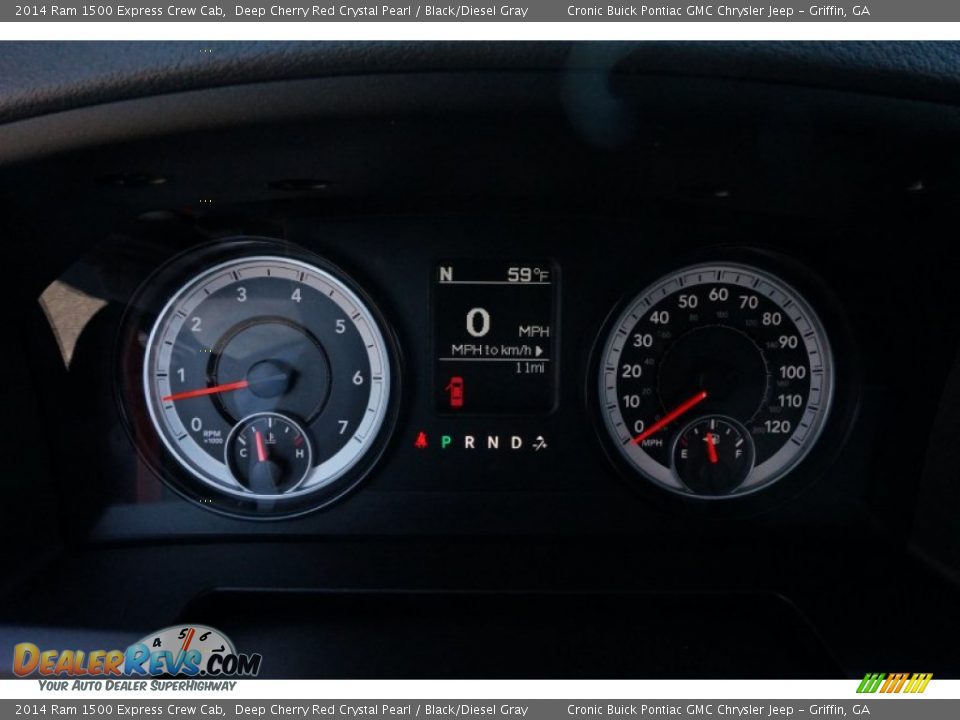 2014 Ram 1500 Express Crew Cab Deep Cherry Red Crystal Pearl / Black/Diesel Gray Photo #15