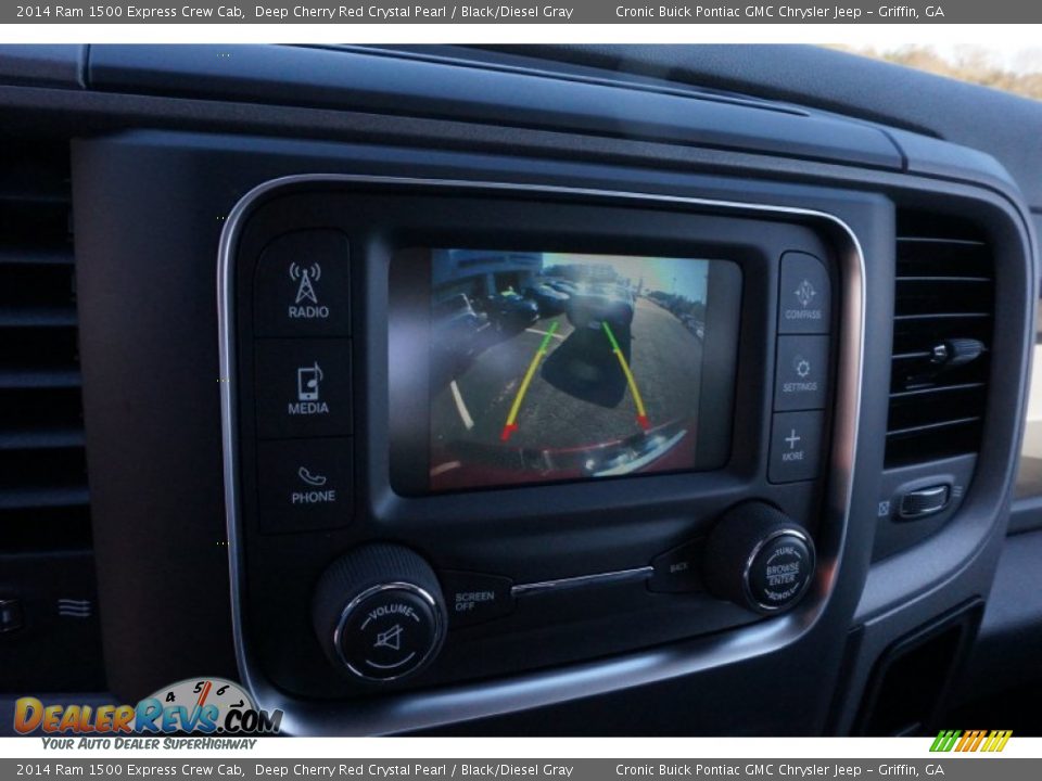 2014 Ram 1500 Express Crew Cab Deep Cherry Red Crystal Pearl / Black/Diesel Gray Photo #16