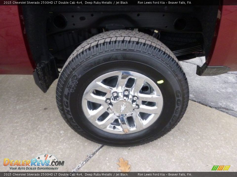 2015 Chevrolet Silverado 2500HD LT Double Cab 4x4 Deep Ruby Metallic / Jet Black Photo #9