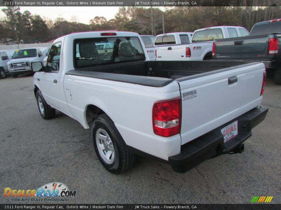 2011 Ford Ranger XL Regular Cab Oxford White / Medium Dark Flint Photo #4