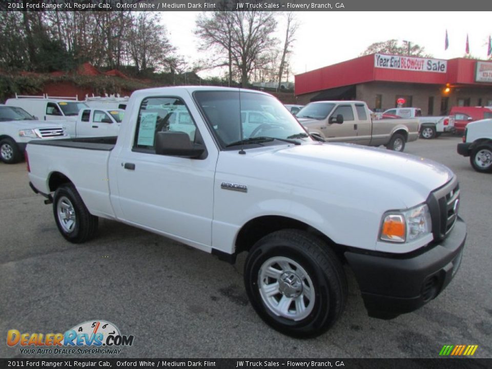 2011 Ford Ranger XL Regular Cab Oxford White / Medium Dark Flint Photo #6