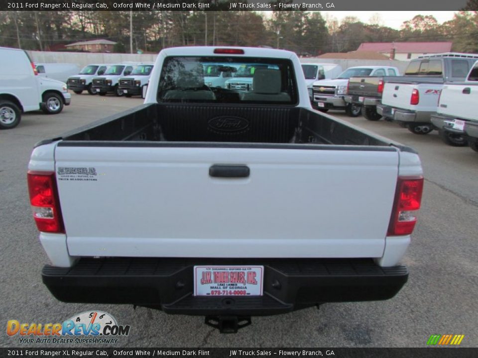 2011 Ford Ranger XL Regular Cab Oxford White / Medium Dark Flint Photo #9
