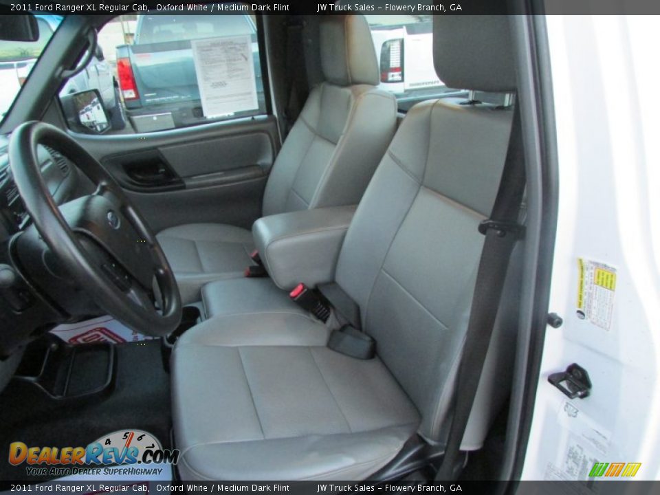 2011 Ford Ranger XL Regular Cab Oxford White / Medium Dark Flint Photo #16