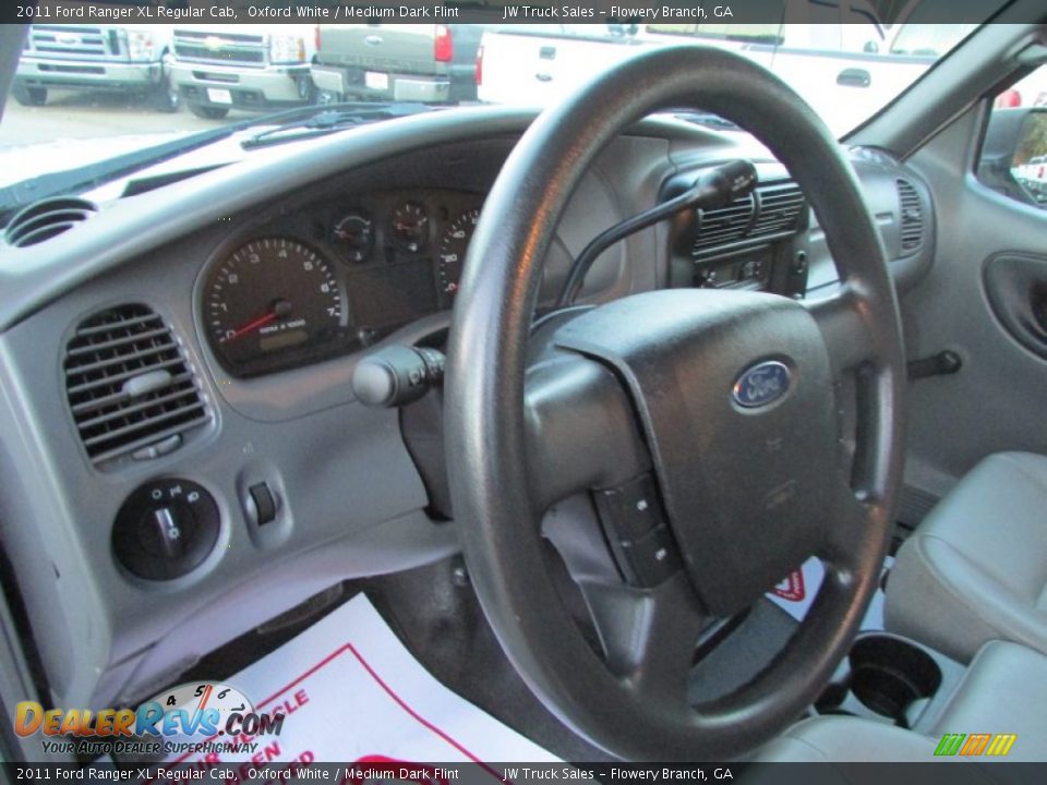 2011 Ford Ranger XL Regular Cab Oxford White / Medium Dark Flint Photo #18