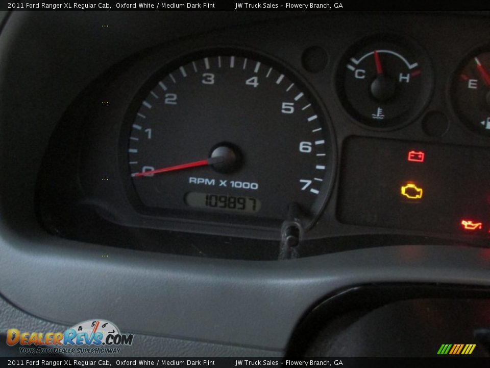 2011 Ford Ranger XL Regular Cab Oxford White / Medium Dark Flint Photo #23