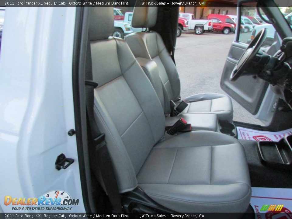 2011 Ford Ranger XL Regular Cab Oxford White / Medium Dark Flint Photo #31
