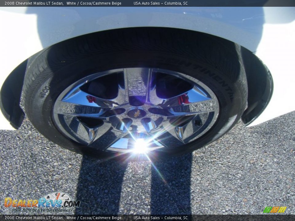 2008 Chevrolet Malibu LT Sedan White / Cocoa/Cashmere Beige Photo #5