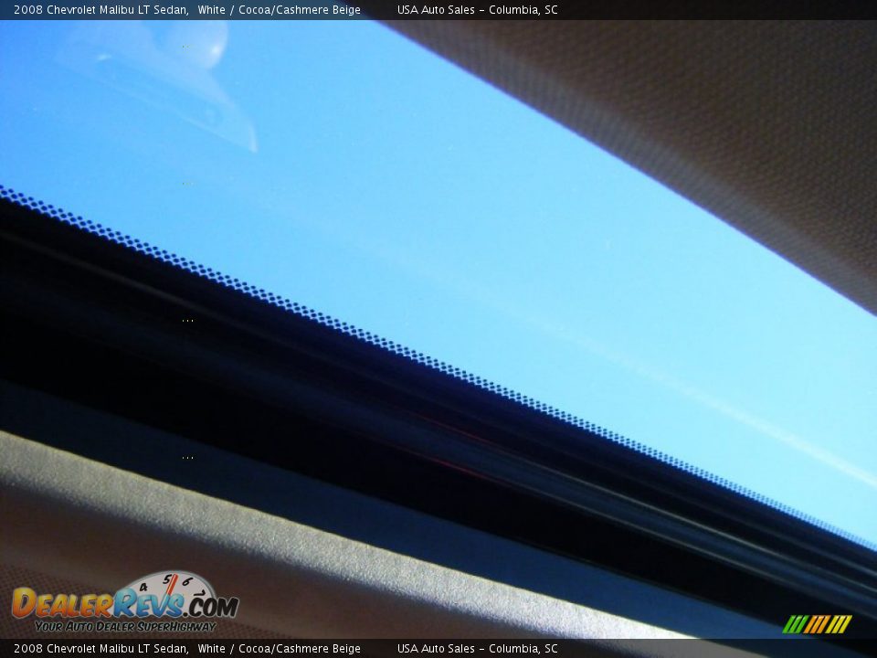 2008 Chevrolet Malibu LT Sedan White / Cocoa/Cashmere Beige Photo #12