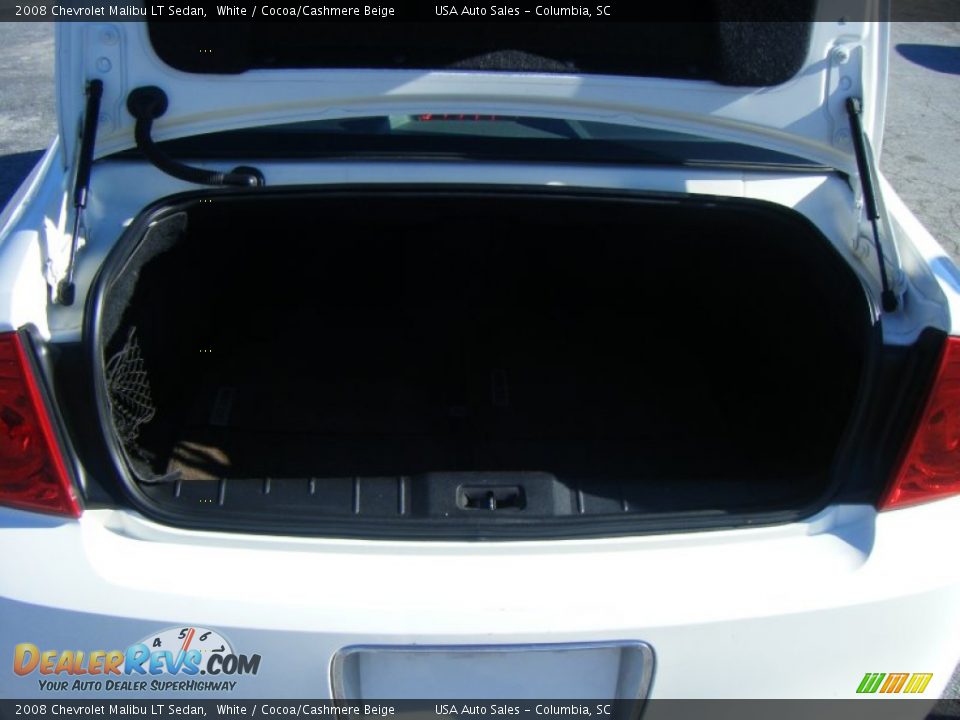 2008 Chevrolet Malibu LT Sedan White / Cocoa/Cashmere Beige Photo #20