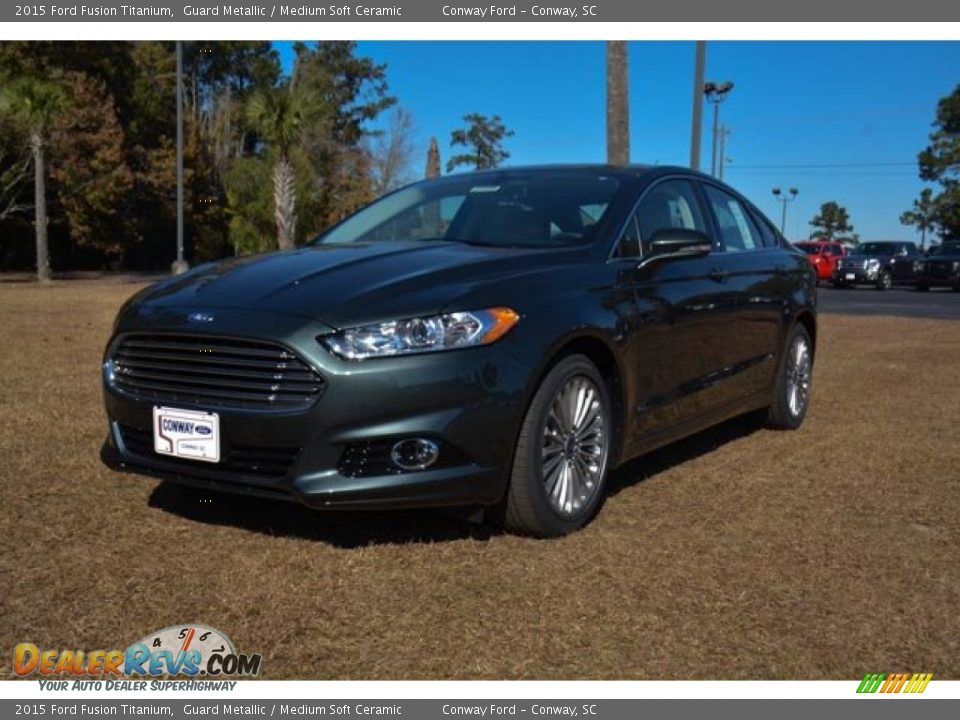 2015 Ford Fusion Titanium Guard Metallic / Medium Soft Ceramic Photo #1