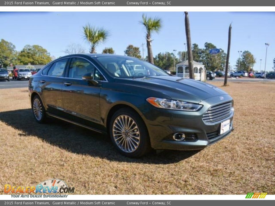 2015 Ford Fusion Titanium Guard Metallic / Medium Soft Ceramic Photo #3