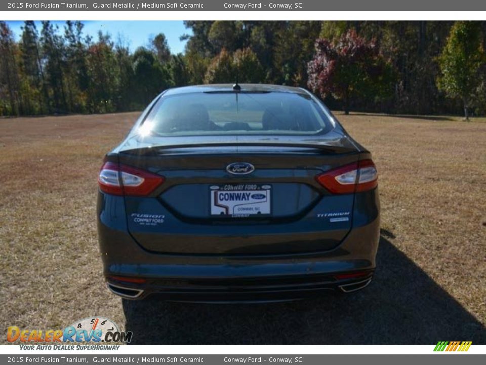 2015 Ford Fusion Titanium Guard Metallic / Medium Soft Ceramic Photo #6