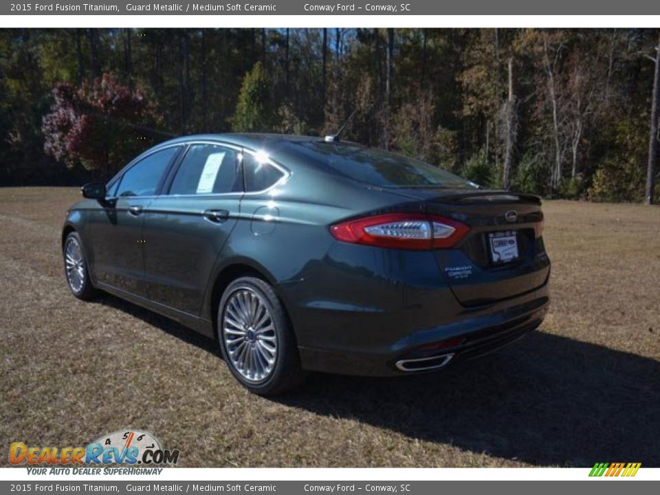 2015 Ford Fusion Titanium Guard Metallic / Medium Soft Ceramic Photo #9