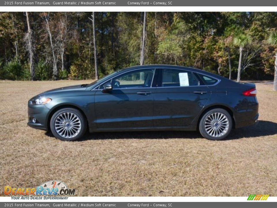 2015 Ford Fusion Titanium Guard Metallic / Medium Soft Ceramic Photo #10